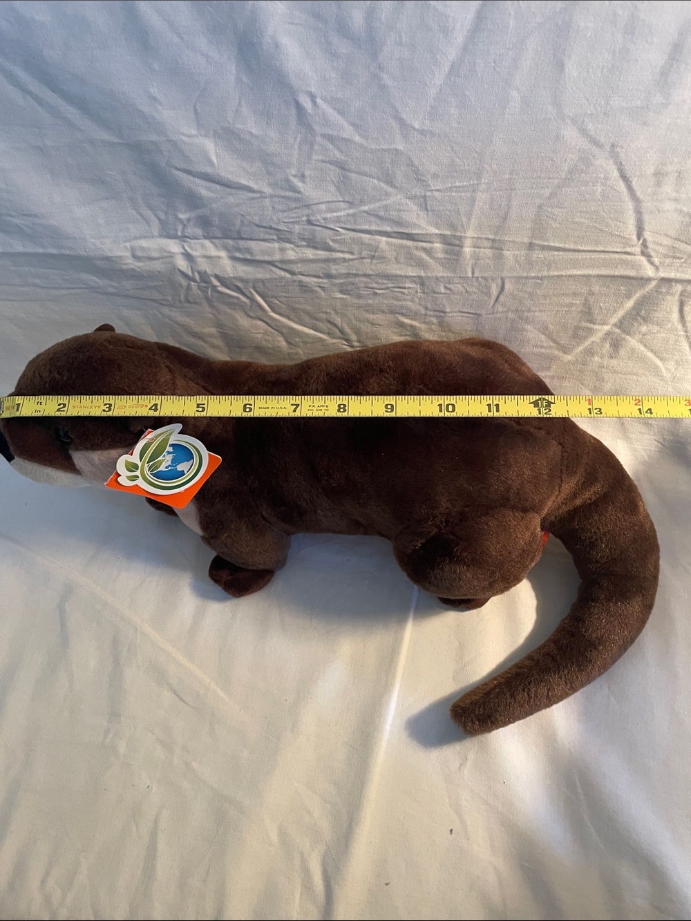 NWT Wild Republic Plush Otter Stuffed Animal - Soft Toy Hard eyes - Picture 10 of 10